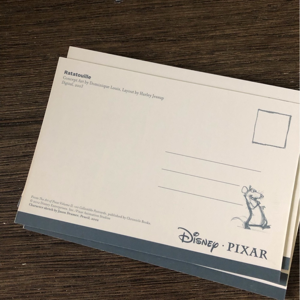 Disney Pixar Movie Postcards: Ratatouille 5 pack. - Picture 7 of 7